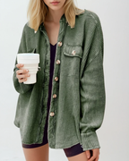 Elara Waffle Knit Shacket