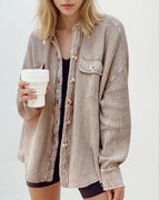 Elara Waffle Knit Shacket